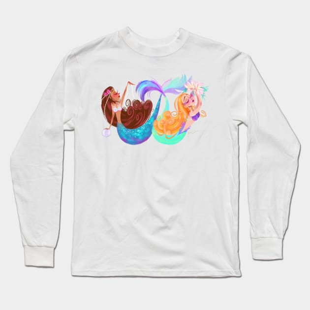 Dance Mermaid Long Sleeve T-Shirt by AlineSantAnna